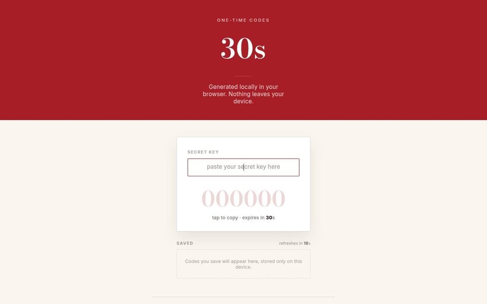 30s.codes homepage