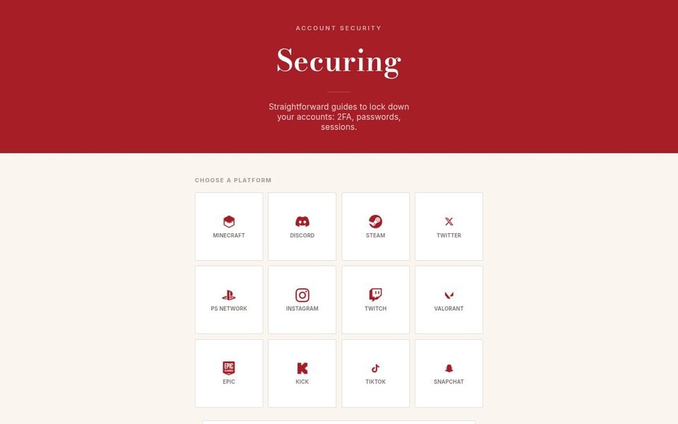 securing.tips homepage
